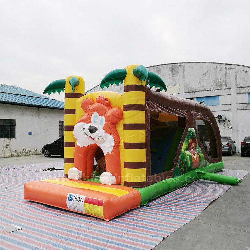 Popular Tiger Inflatable Land Obstacle Courses Inflatable Party Game