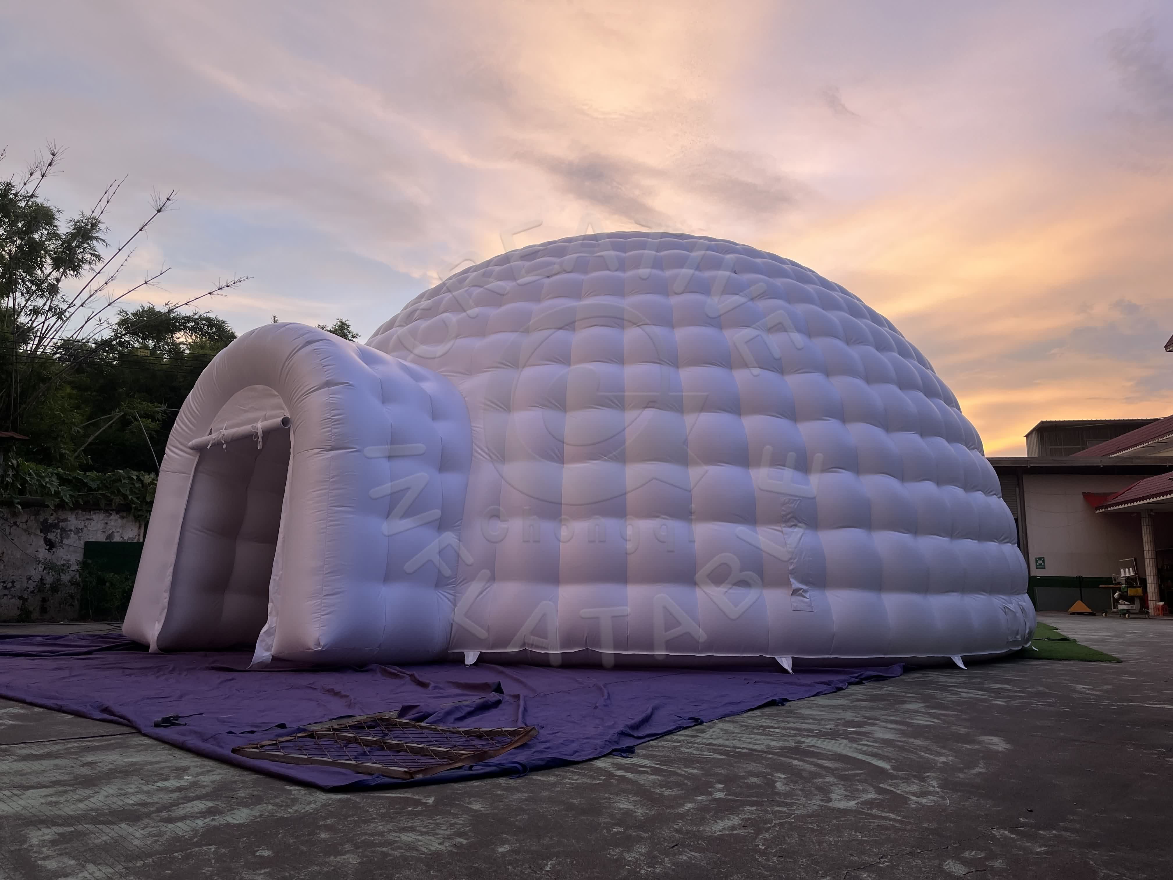 CQ Factory Inflatable Dome Tent Igloo LED Lighting Party Tent inflatable tents for event