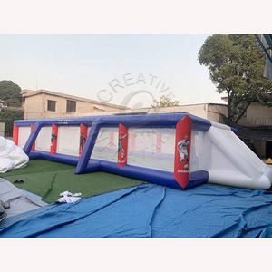 High Fence Football Court Inflatable Soccer Field Inflatable Football Pitch for Rent