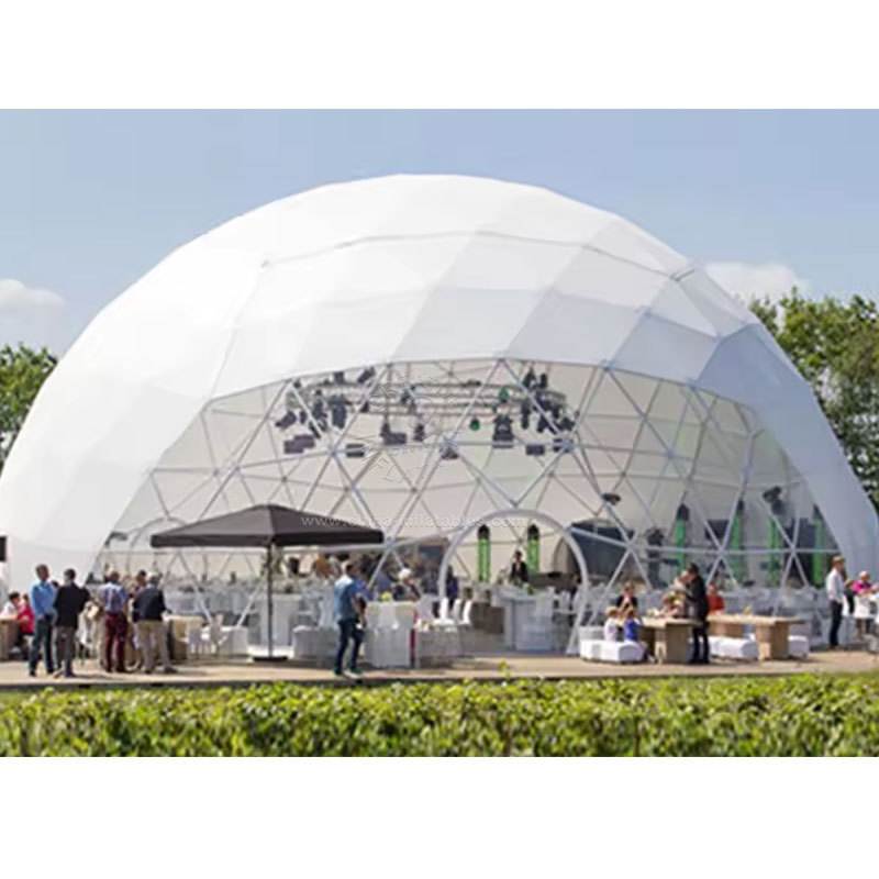 6m Diameter Small Soccer Dome Tent Glamping Hotel Dome Event Tent aluminium camping tent