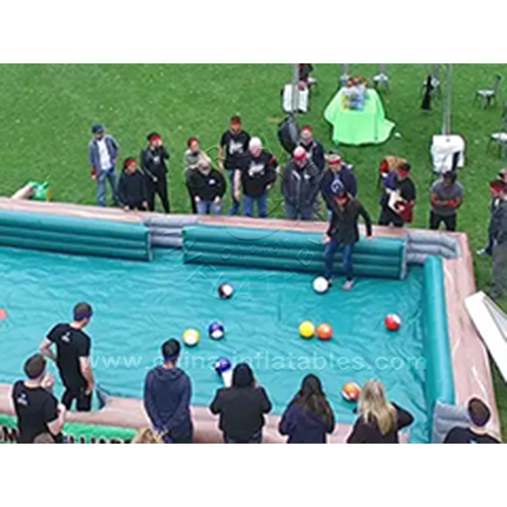 Hot Design Inflatable Football Snooker Pool Inflatable Billiard Table for Sale