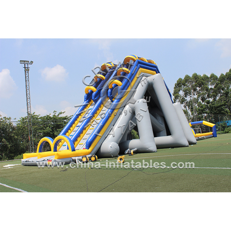 Factory price inflatable water slide  commercial double lane giant water slide for adult