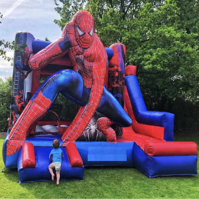 Customized Inflatable Spider Man Bouncer Slide Spiderman jumpers inflatable spider-man Combo Castle