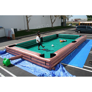 Hot Design Inflatable Football Snooker Pool Inflatable Billiard Table for Sale