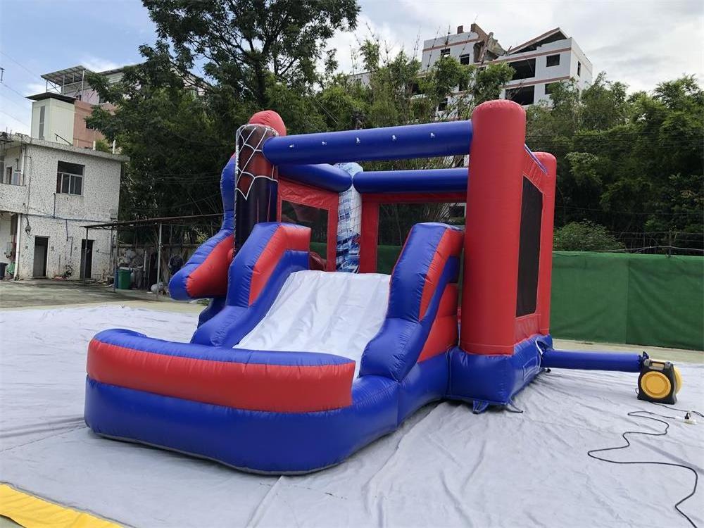 Customized Inflatable Spider-Man Bounce Slide Combo House spiderman inflatable bouncer