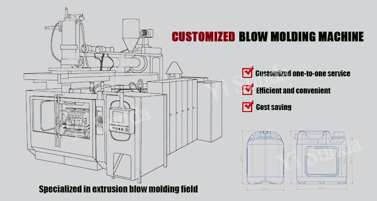 Full automatic hdpe pp extrusion blow molding machine jerry can blowing moulding machine