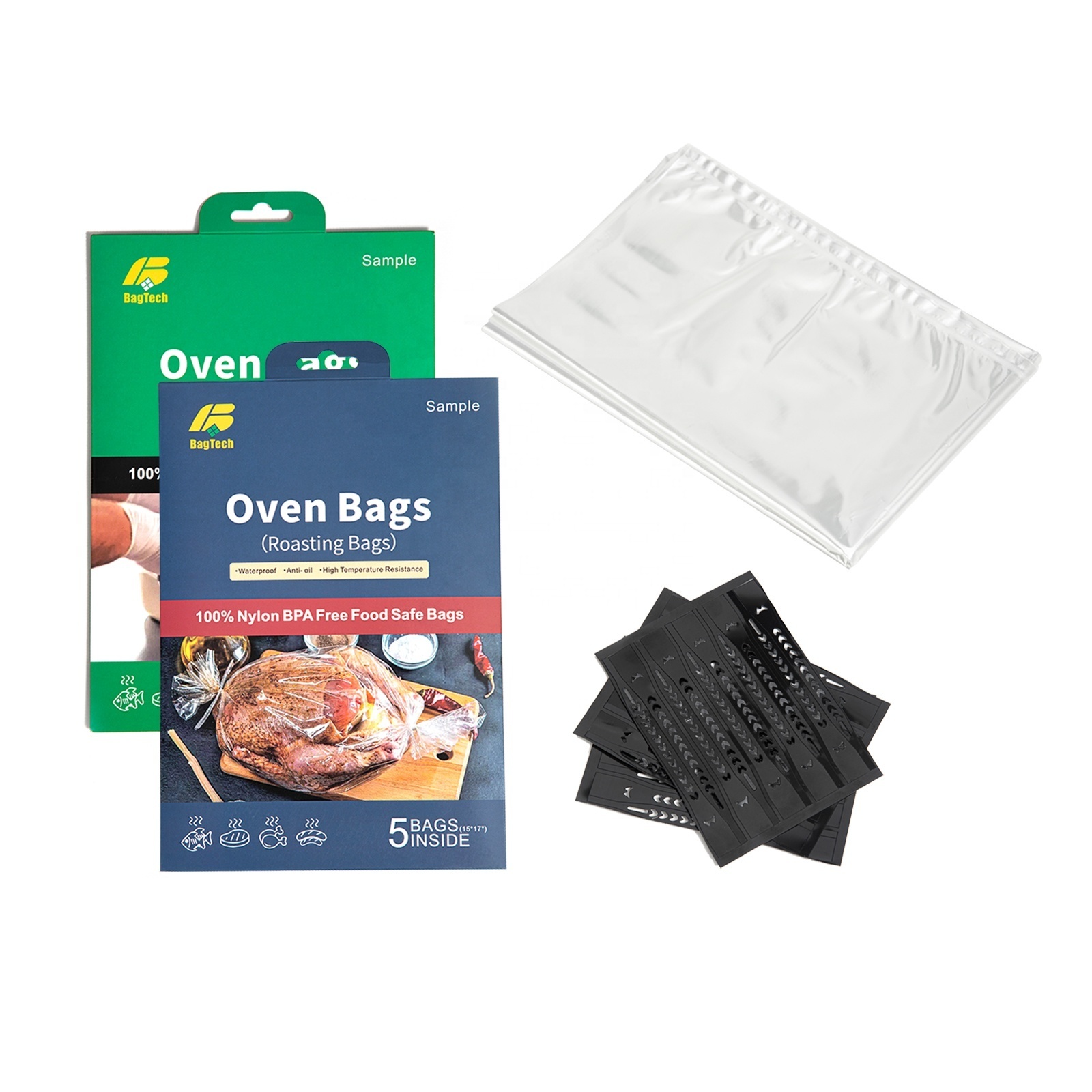 OEM BPA free thanks giving turkey Wholesale safe food material Boil Bag Roasted Chicken Oven Bag for chicken Turkey oven Bag