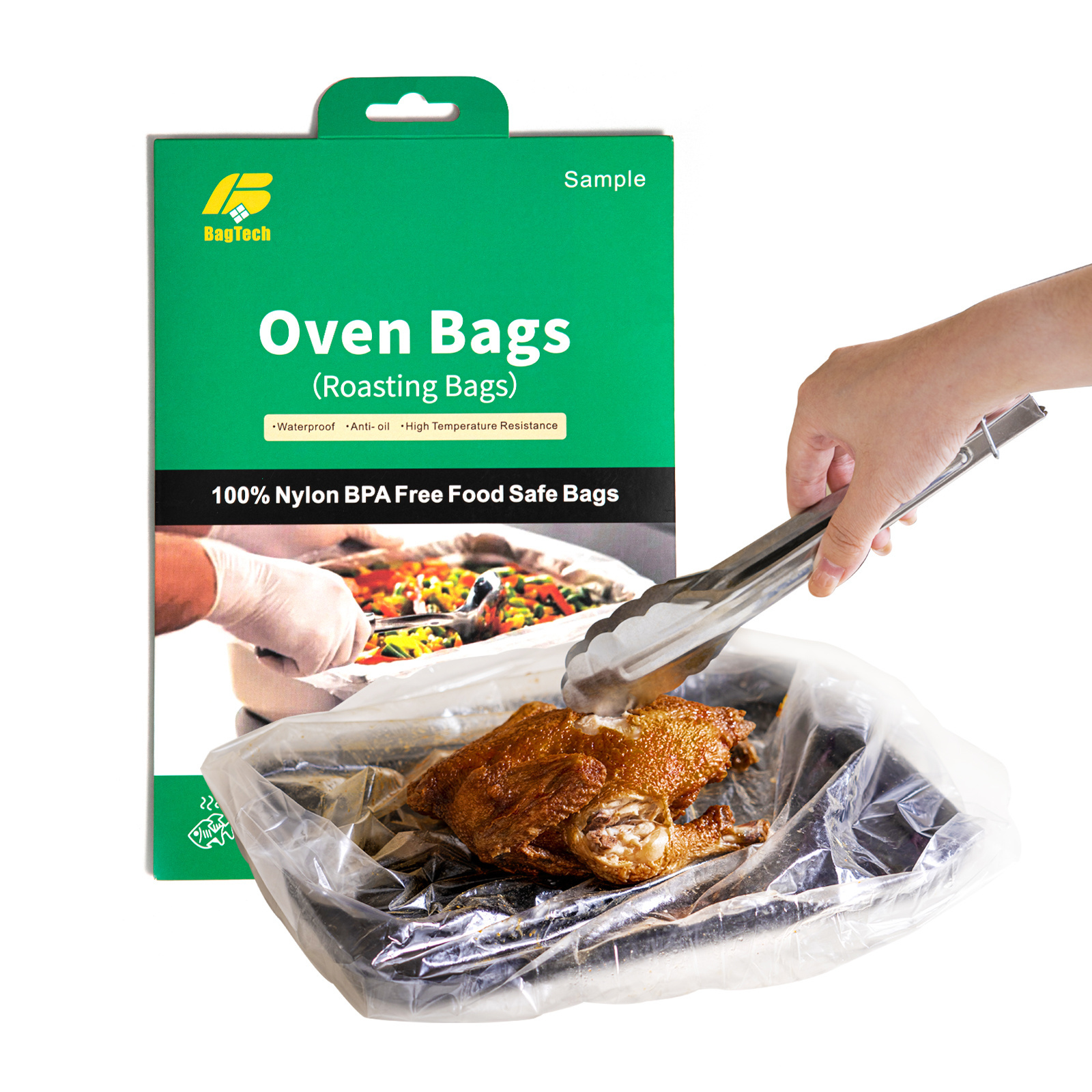 OEM BPA free thanks giving turkey Wholesale safe food material Boil Bag Roasted Chicken Oven Bag for chicken Turkey oven Bag