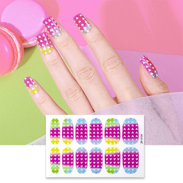 factory supplier non-toxic Nail art wraps decoration products nail sticker set nail decal