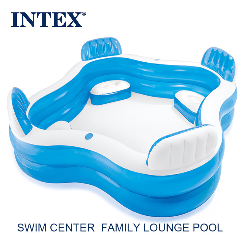 Intex 56475 Inflatable Plastic Swimming Water Pool For Children Children Paddling Pool Family Swim Center Lounge Swimming Pool