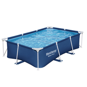 bestway 56403 piscina pvc material family fun removable outdoor portable rectangular swimming pool