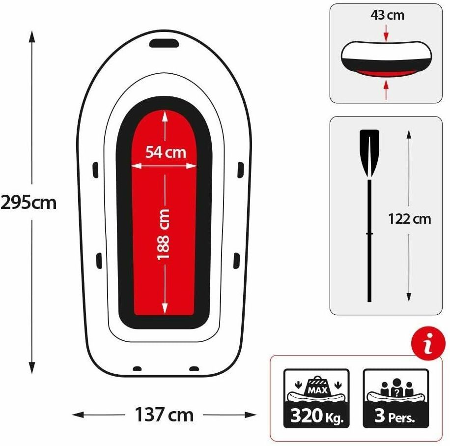 INTEX Challenger rowing inflatable boat PVC 3 person air boat dinghy raft canoe fishing tool plastic river lake 3 air chamber