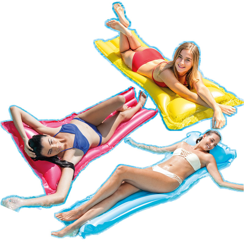 intex 59703 ECONOMATS Inflatable air mat kids Lounge Inflatable Float Raft Adult Inflatable swim float Children swim air mat