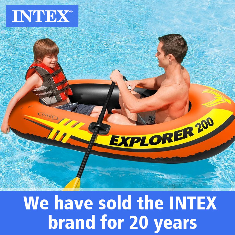 INTEX 58331  200 300 Boat Set Outdoor Lakes With Water Sport Series Air Boat Portable Folding Inflatable Boat