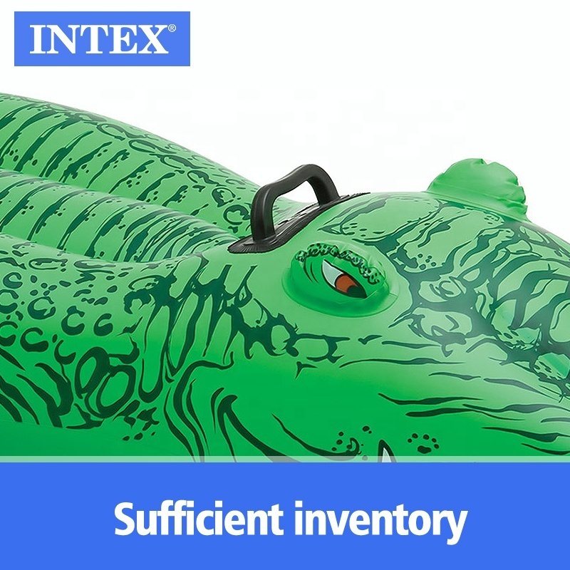 INTEX 58546 INFLATABLE  GREEN  CROCODILE  RIDE-ON FOR POOL