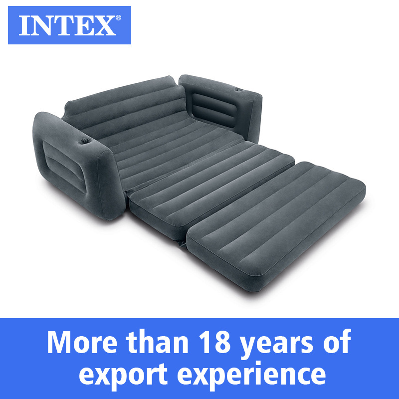 INTEX 66552 PULL-OUT SOFA bed airbed pull-out chair for adult Double sofa Indoor Outdoor Inflatable Chair flocking folding sofas