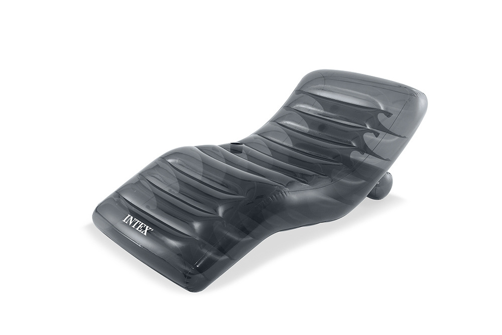 INTEX56875  inflatable Single dark grey wave lounge chair for pools