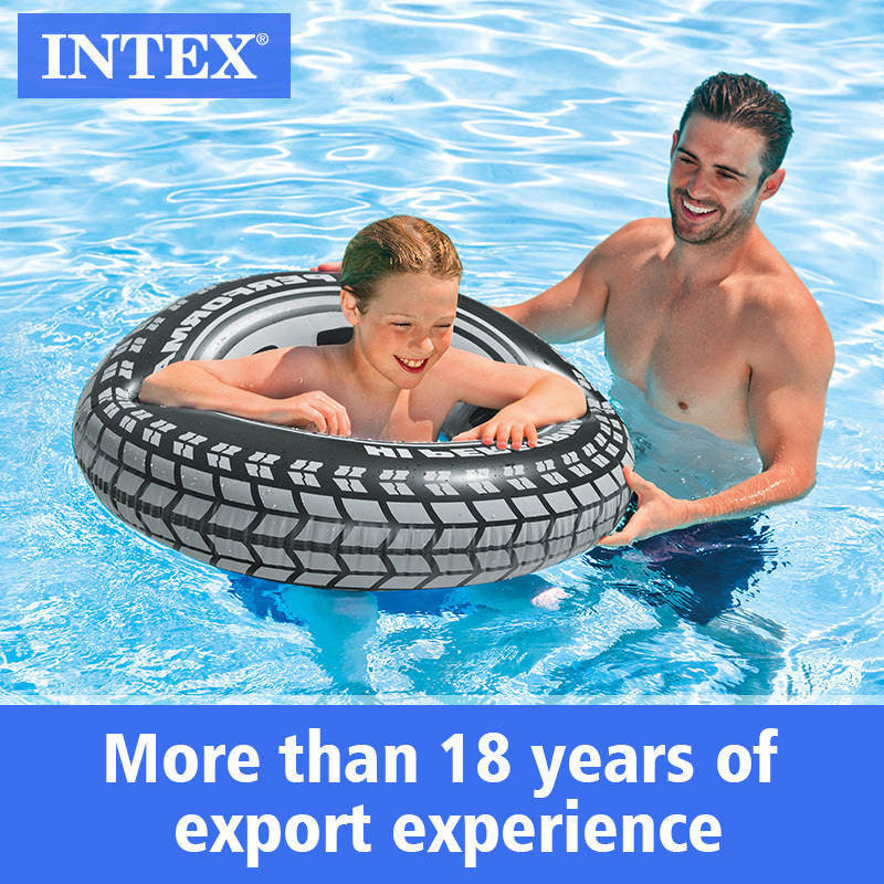 INTEX 59252 Inflatable Swimming Float swimming circle inflatable toys children's cartoon tire swimming ring