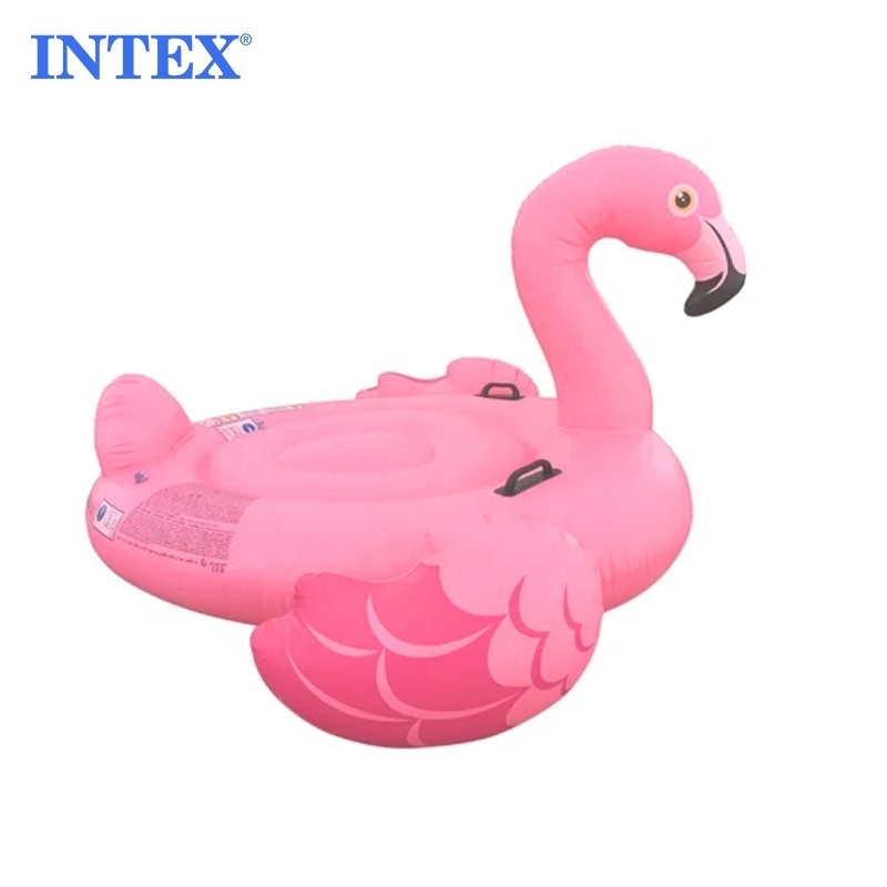 INTEX 57558 Wholesale Inflatable Pool Ride-on Mega Swimming Pool lsland Flamingo adult Pool Float