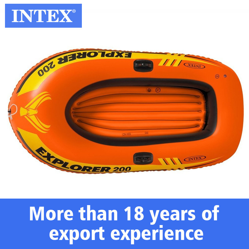 INTEX 58331  200 300 Boat Set Outdoor Lakes With Water Sport Series Air Boat Portable Folding Inflatable Boat