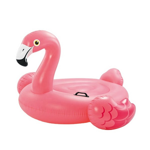 INTEX 57558 Wholesale Inflatable Pool Ride-on Mega Swimming Pool lsland Flamingo adult Pool Float