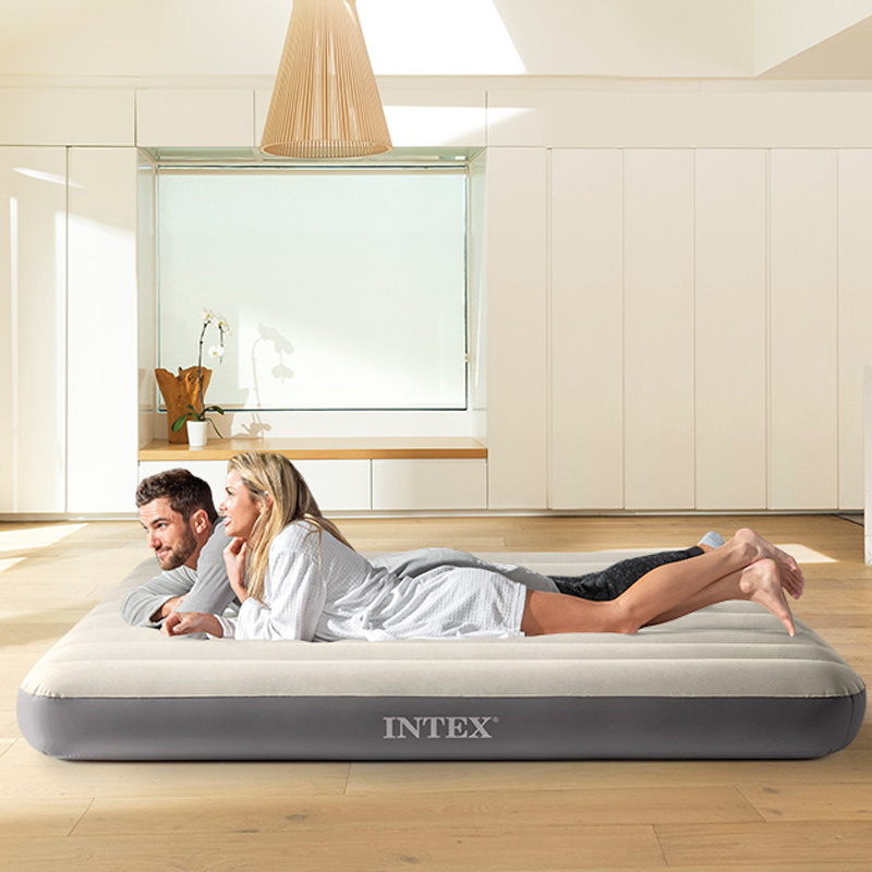 INTEX 64103 INFLATABLE  DURA-BEAM SERIES FLOCKING  AIRBED