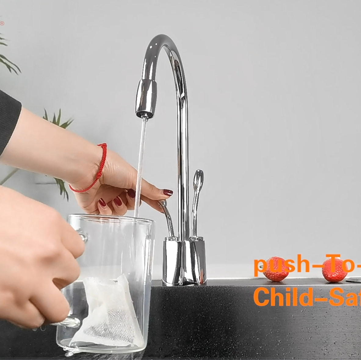 2 functions instant hot water faucet boiling water tap 2 handles kitchen side tap  filtered water kitchen faucet