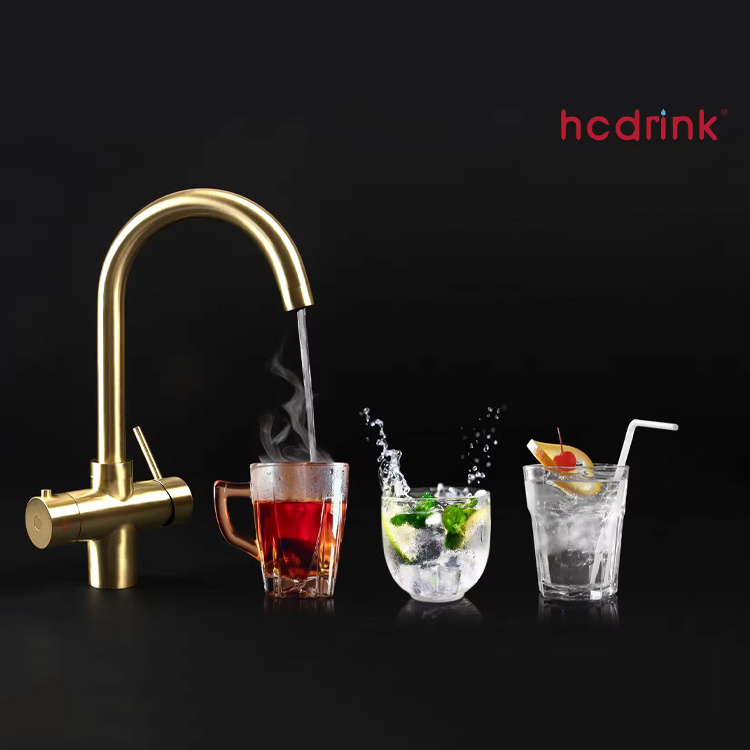 Iwater Torneira Cozinha Gourmet China Manufacturers Hot Water Faucet Heating Taps Brass Black Faucets