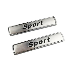 Custom Electroplate Chrome Metal Sport Letters 3d Car Logo Emblems Badges For Car Body