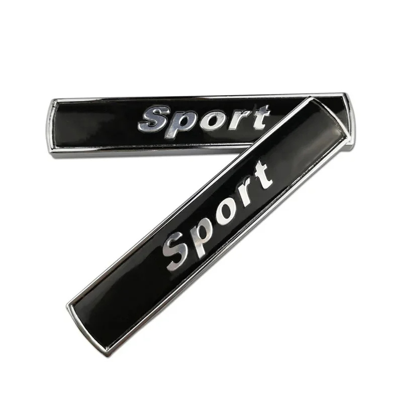 Custom Electroplate Chrome Metal Sport Letters 3d Car Logo Emblems Badges For Car Body