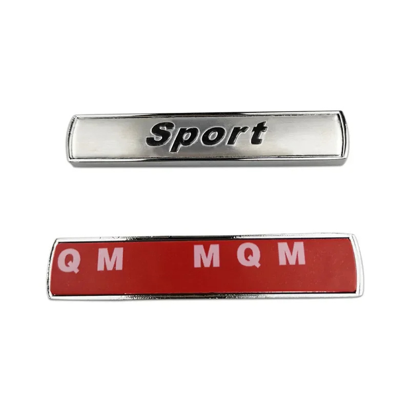 Custom Electroplate Chrome Metal Sport Letters 3d Car Logo Emblems Badges For Car Body