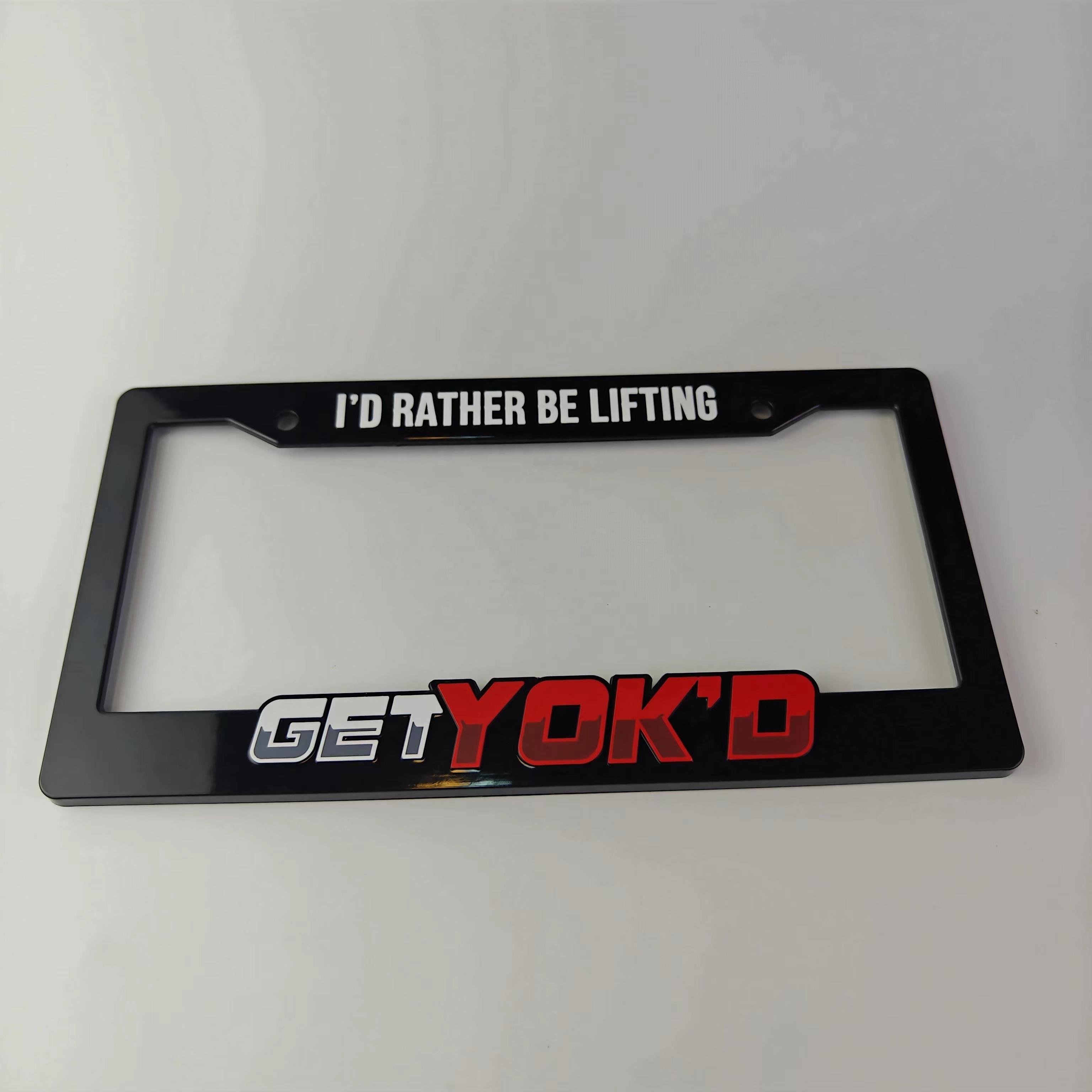 Customized Plastic Car License Plate Frame Cover for US Market Luxury Custom Marine Corps OEM