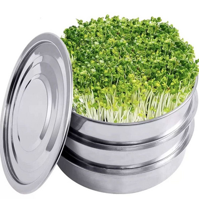 304 stainless steel  plant growing trays seed grow tray plant stand sprout green sprouting tray