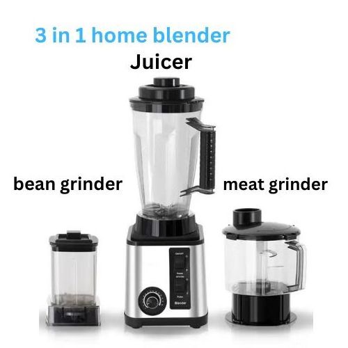 JEWIN High Quality 3L 3 in 1 Heavy Duty Stainless Steel Chopper Blender Food Blender Machine