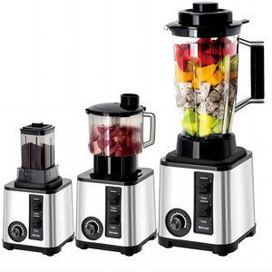 JEWIN High Quality 3L 3 in 1 Heavy Duty Stainless Steel Chopper Blender Food Blender Machine