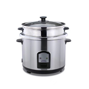 JEWIN 2.2L 2.8L Stainless Steel Electric Rice Cooker with Steamer 10 Cups 12 Cups 1000W