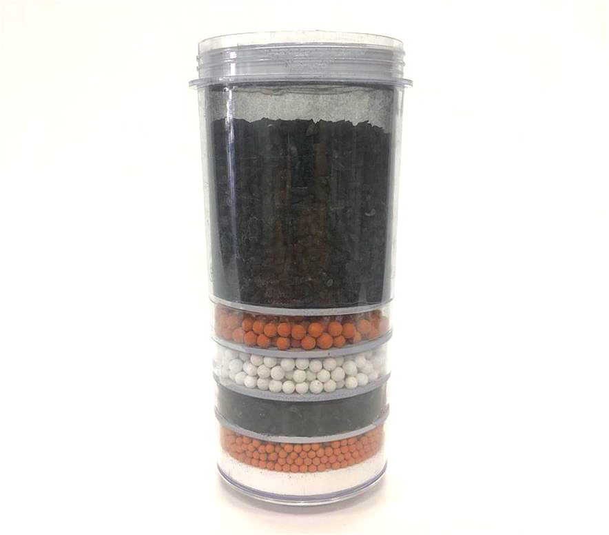 6 layer Activated carbon and mineral candle cartridge water filter with alkaline water function