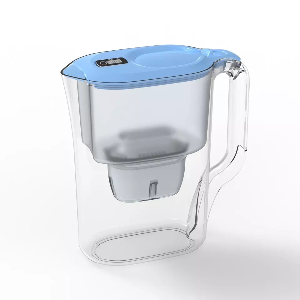 3.8L Sustainable Fast Flow Water Pitcher Water Filter Jug with Electronic Timer