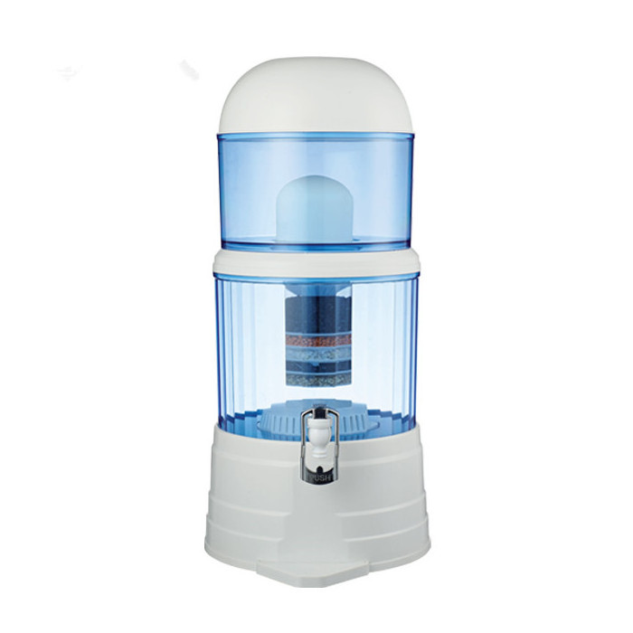 14L Non electric water purifier prices cheap with ceramic filter cartridge filter mineral filter