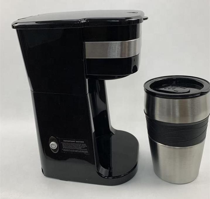 Personal Single Serve Portable Coffee Maker Brewer Includes Stainless Steel Mug Electric Drip Pour Over Coffee Makers