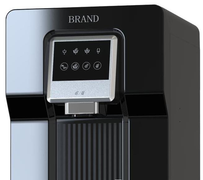 Water Cooler Dispenser Fridge with Automatic Ice Maker Bottom Loading Ice Cube for Bars Coffee Shops Home Office