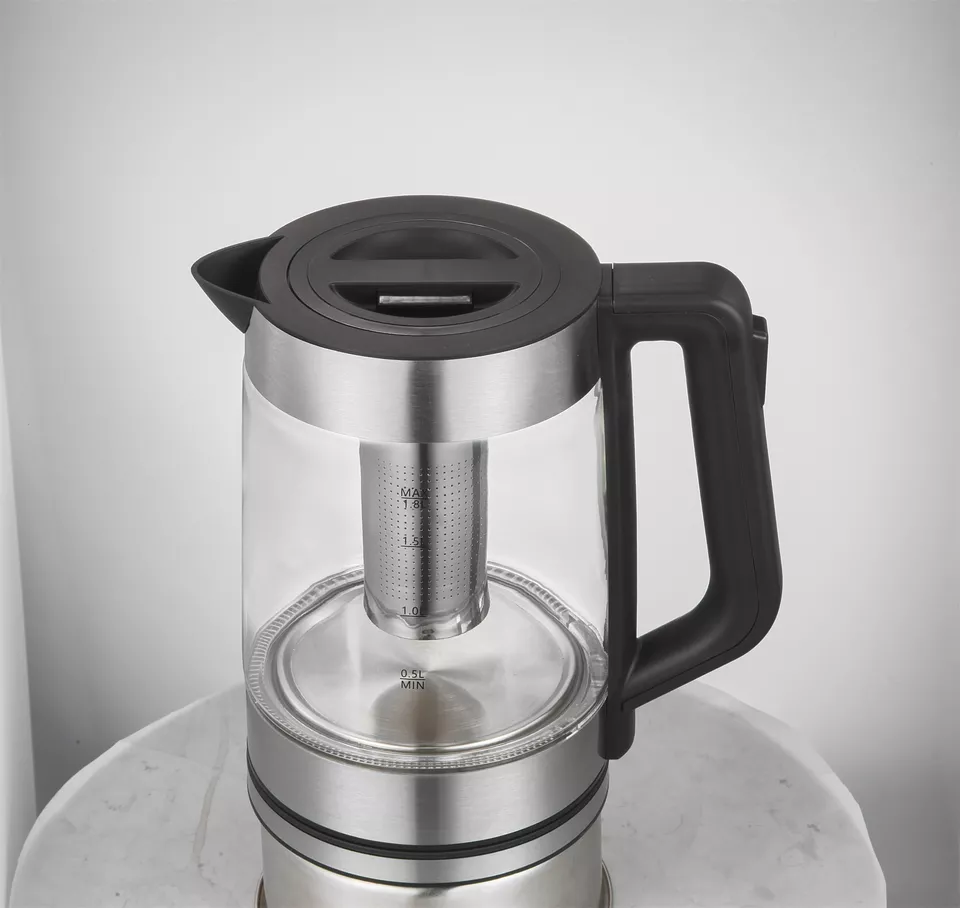 1.8L Speed-Boil Water Electric Kettles Glass Tea Kettle with LED Light Boil Dry Protection