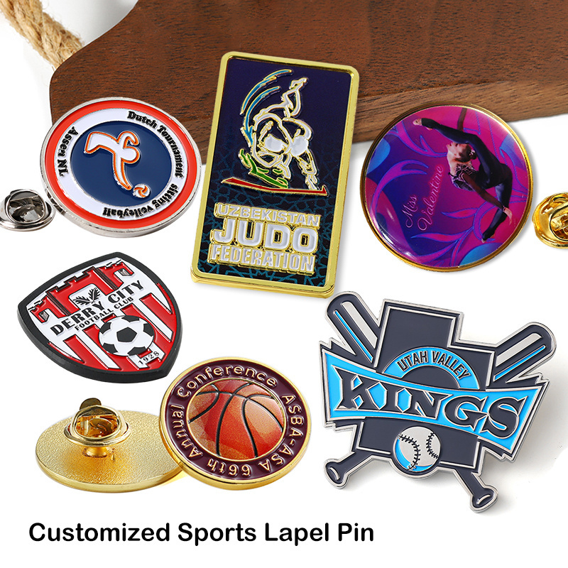 Free Design Hat Pins Small Gold Metal Soft Enamel Custom Button Pins Bulk Epoxy Saudi Arabia Magnet Lapel Pins for Clothes