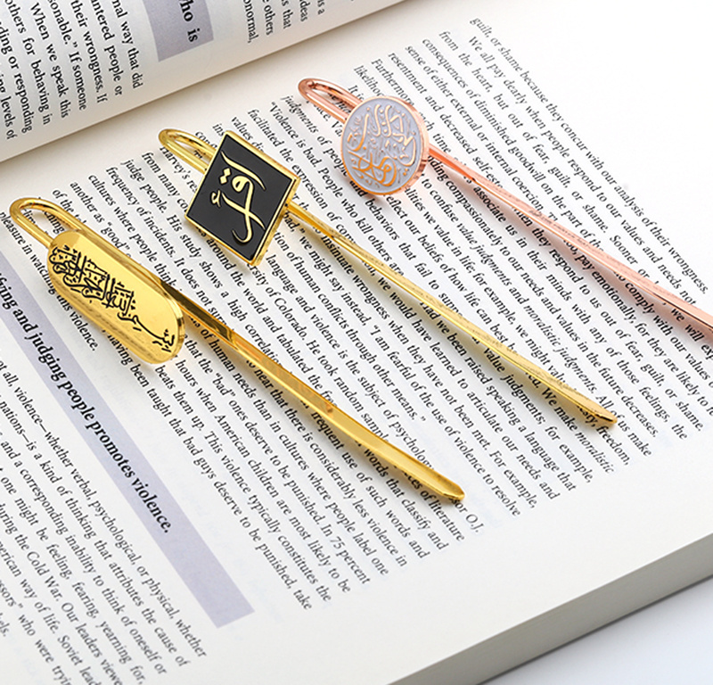 Book Marks Custom Stationery Creative Custom Blank Bookmarks Stainless Steel Gold Brass Polished Silver Metal Ruler Bookmark