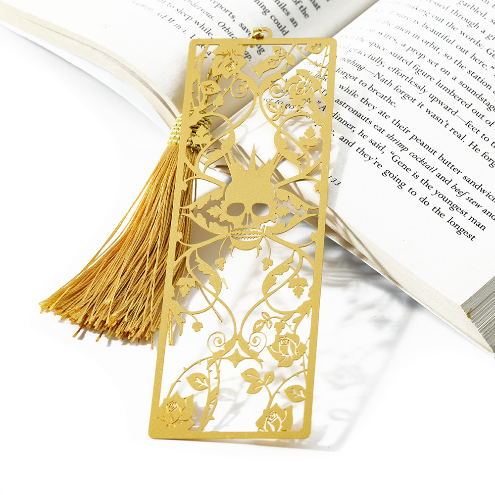 Book Marks Custom Stationery Creative Custom Blank Bookmarks Stainless Steel Gold Brass Polished Silver Metal Ruler Bookmark