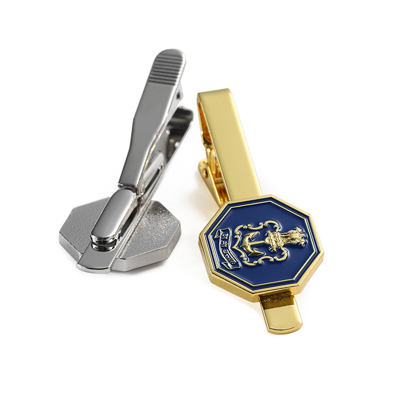 Personalized Your Own Cuff Links Tie Clips 3D Metal Zinc Alloy Cufflinks Gift Set Gold Silver Enamel Cufflinks for Men Luxury