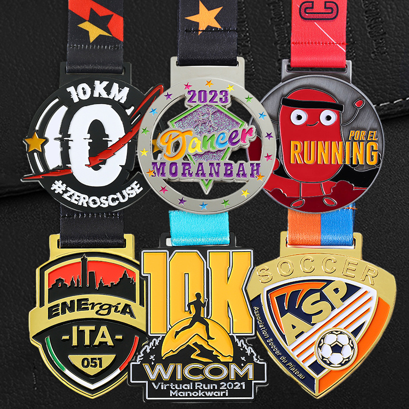 Finisher Medals School Sports Competition Gold Football Medal Custom 3d 2d Commemorative Basketball Soccer Medals