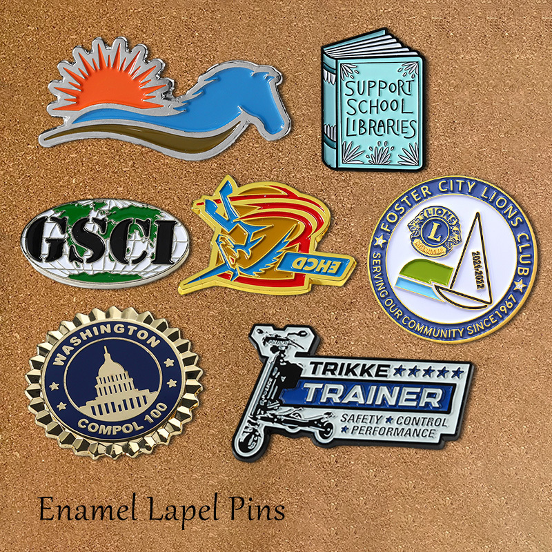 No Mold Fee Epoxy Lapel Pin Custom Design 3D Logo Hard Soft Enamel Metal Magnetic Badge Lapel Pin for Suit Men with Backing Card