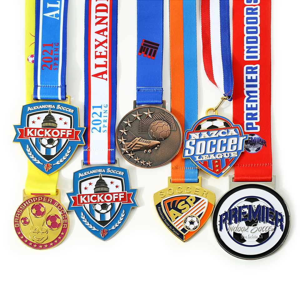 Finisher Medals School Sports Competition Gold Football Medal Custom 3d 2d Commemorative Basketball Soccer Medals