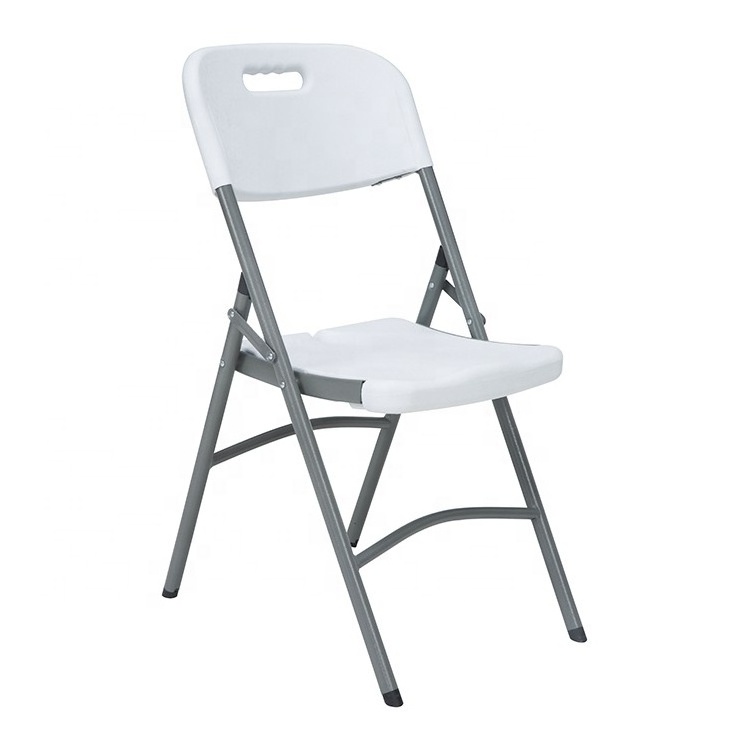 Plastic Dining Easying Folding Chair Hotel Outdoor Plastic Chairs Garden Chair Outdoor Furniture Grey or Black Modern 1 People